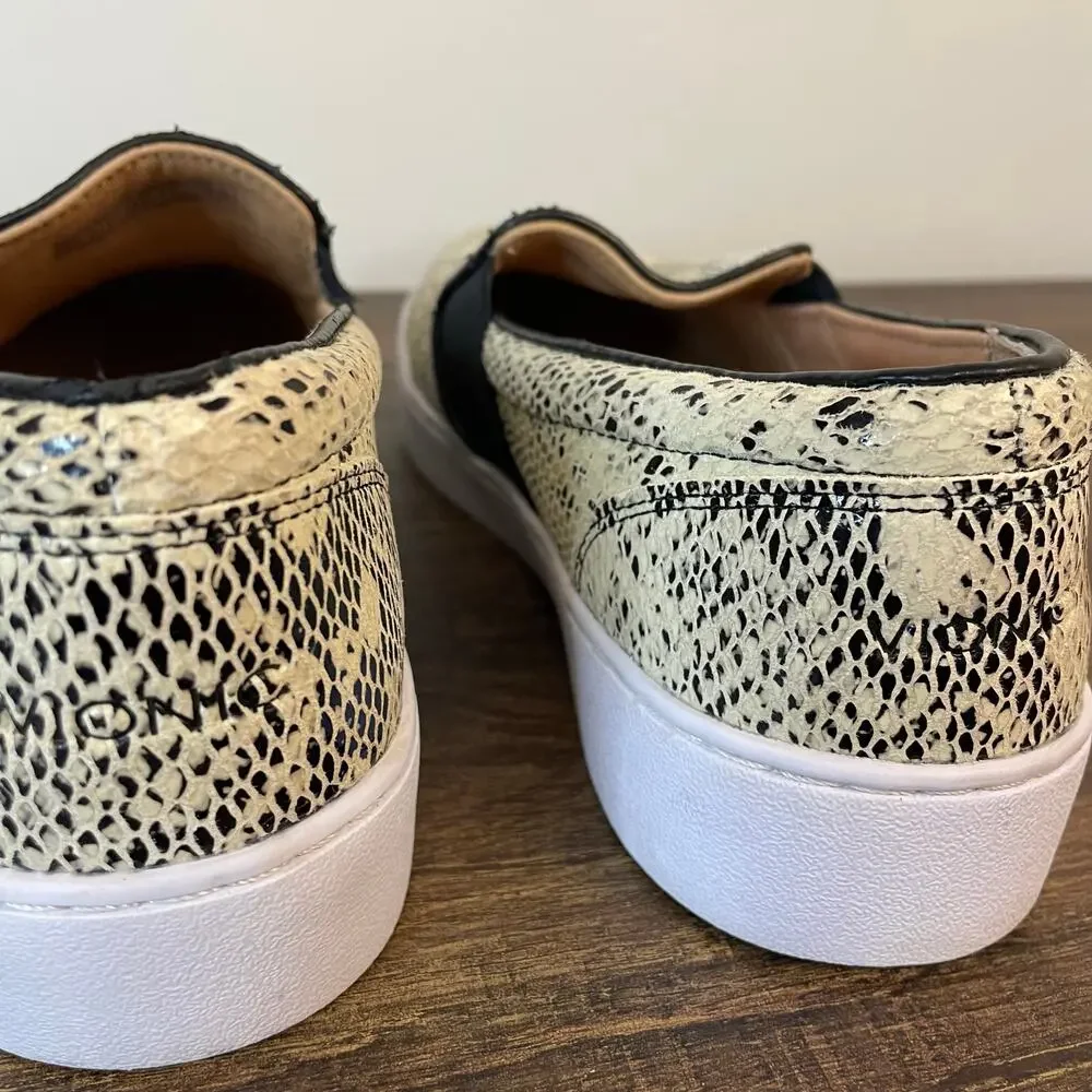 Vionic Demetra Slip On Sneakers Womens 9 Snake Print Comfort Orthopedic Shoes